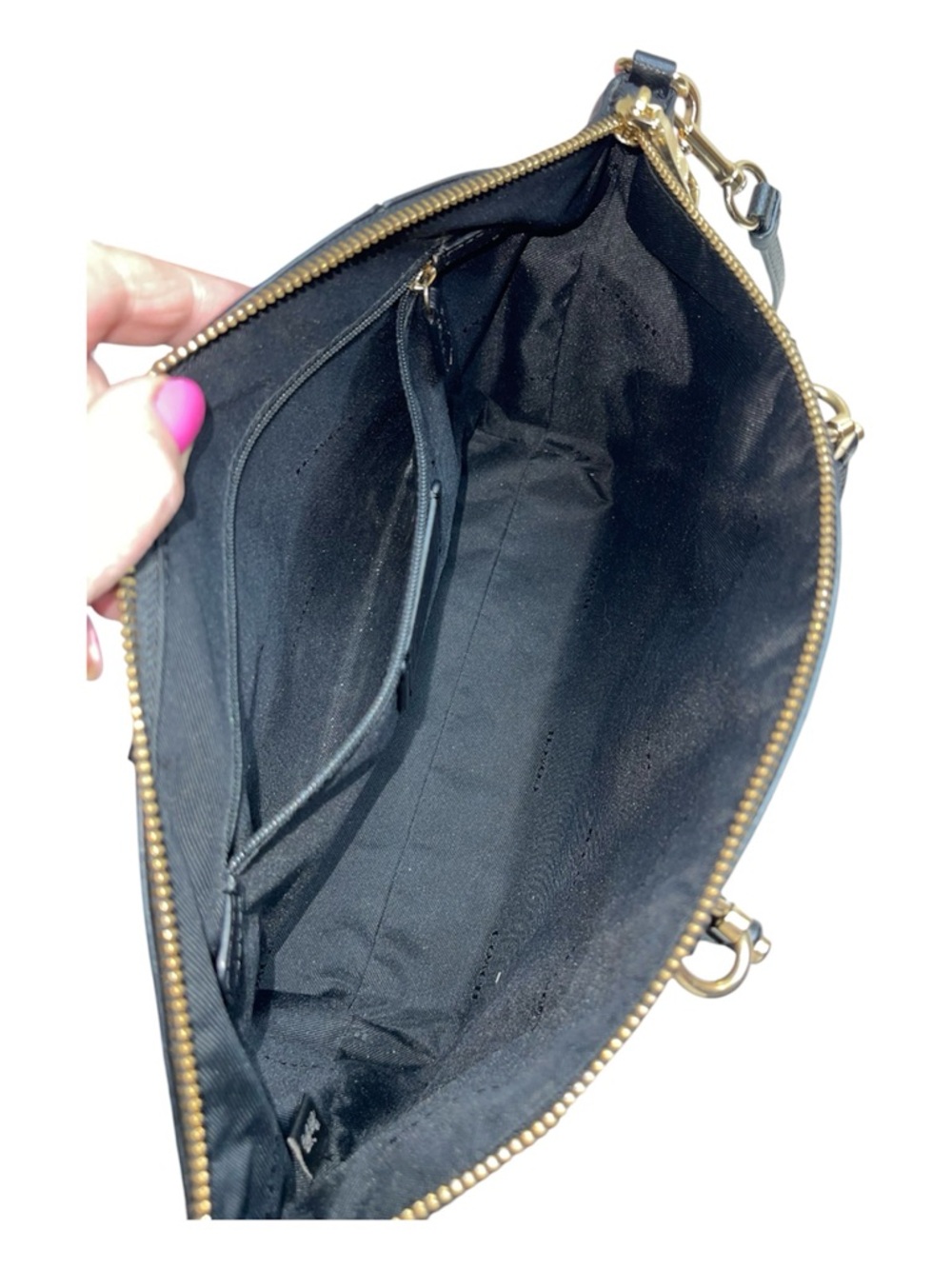 Coach Prairie Satchel Black Pebbled Leather Tote with Gold Hardware - Picture 3 of 5